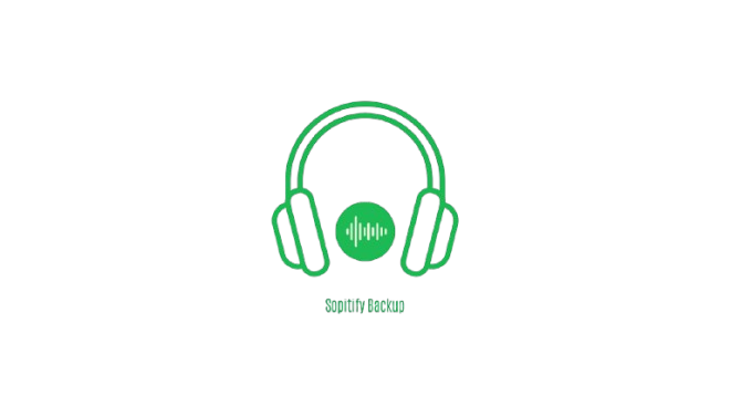 Screenshot of Spotify Backup App